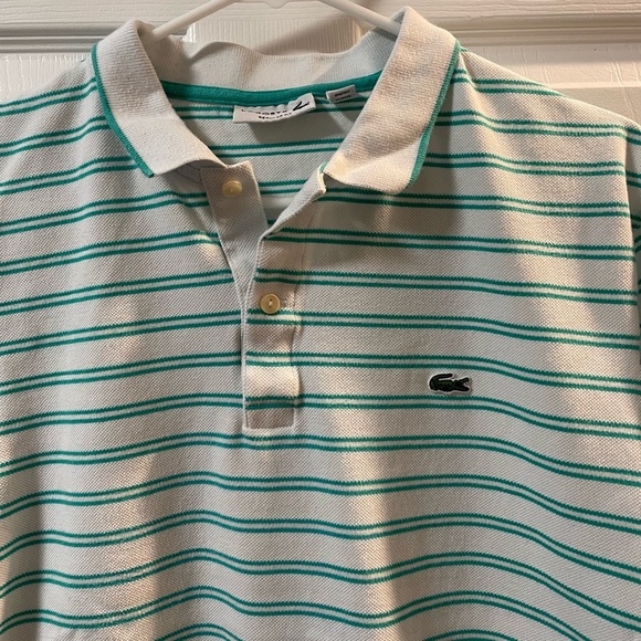 Lacoste Stripped Polo Size XL - Picture 2 of 7